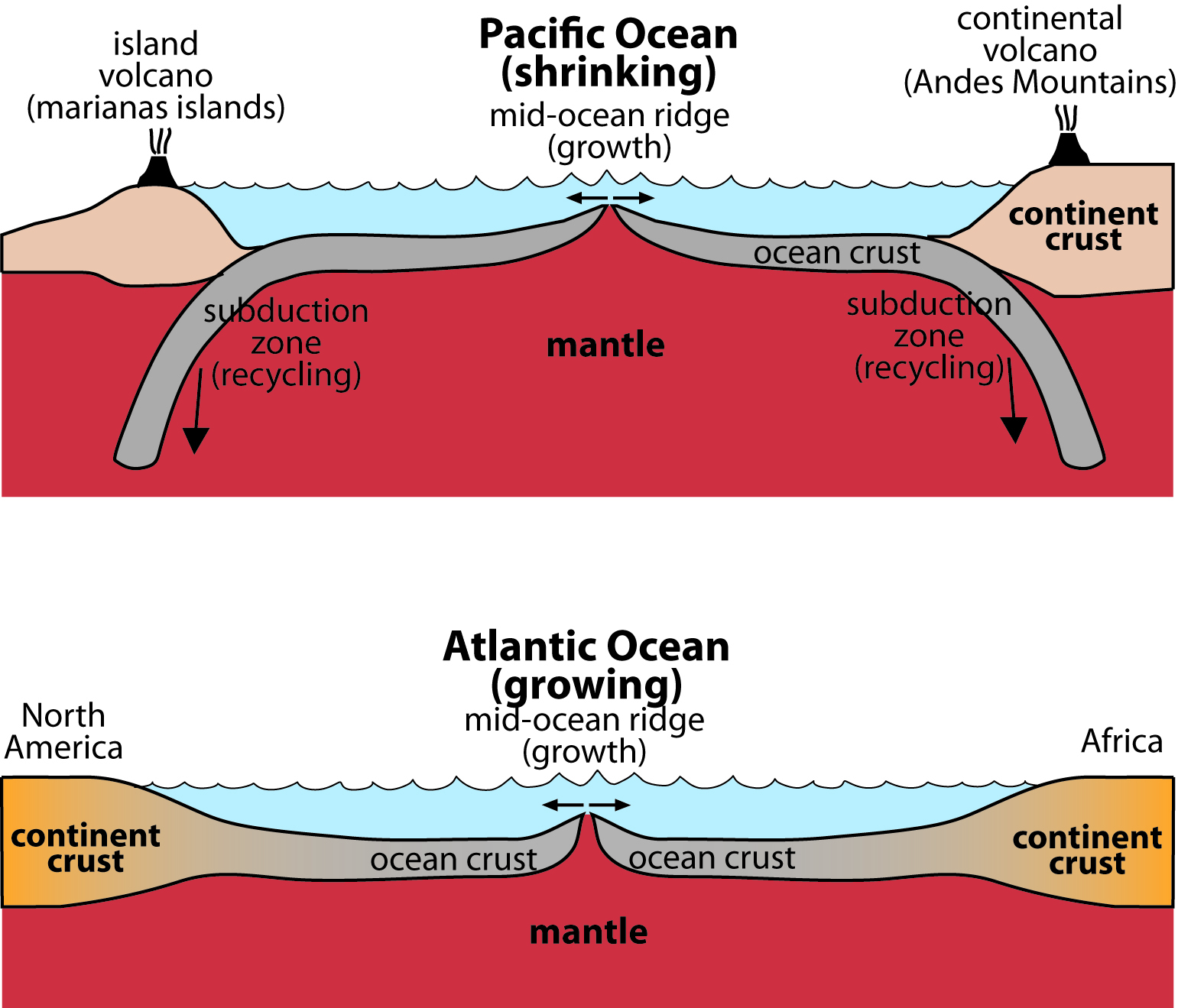 What is the name of the ocean that surrounded Pangaea?